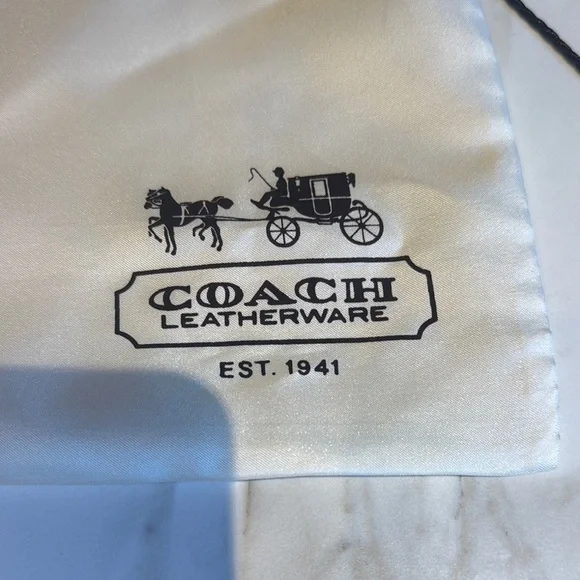 Coach Embossed Blue Satchel - Picture 2 of 9